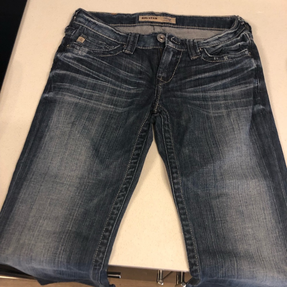 Big Star Women’s Boot Cut Jeans - Faded Indigo Blue
